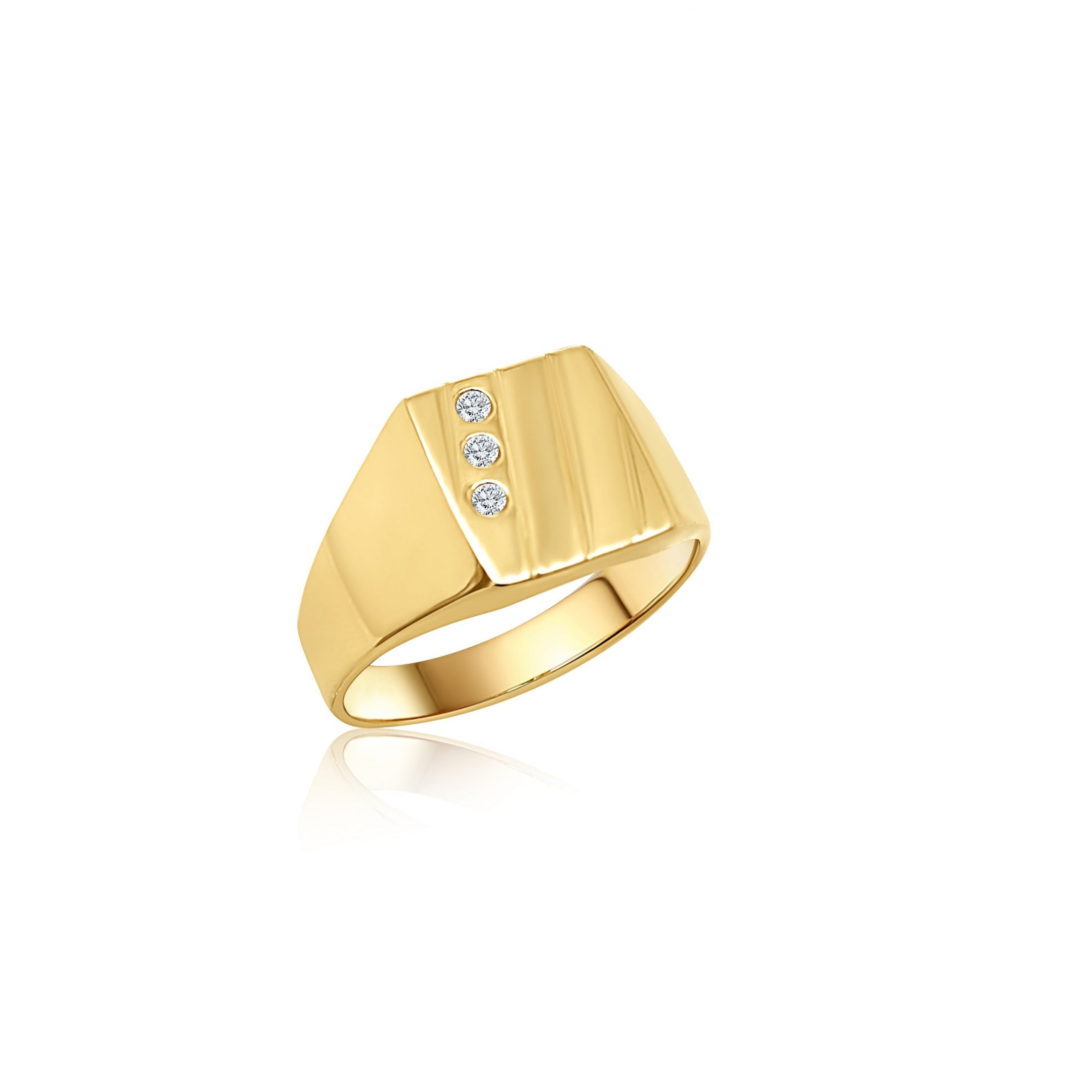 9ct Gold Mens Square Diamond Signet Wedding Ring 9ct Gold Ring, Gold Jewellery, Gold Rings 