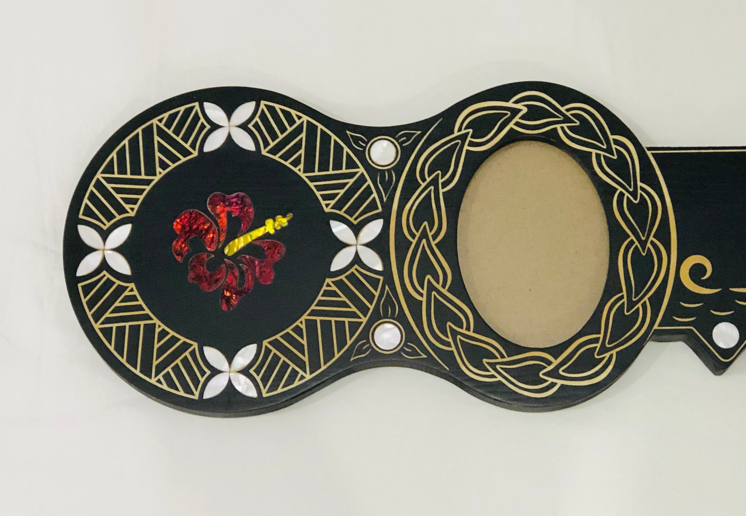 21st Island Design Key with Laser Engraved Patterns & Coloured Paua Shell Hibiscus Flower Inlay and White Mother Of Pearl Shell Inlays - Design 2132 21st Keys 21st Island Design Key with Laser Engraved Patterns & Coloured Paua Shell Hibiscus Flower Inlay and White Mother Of Pearl Shell Inlays - Design 2132 21st Keys