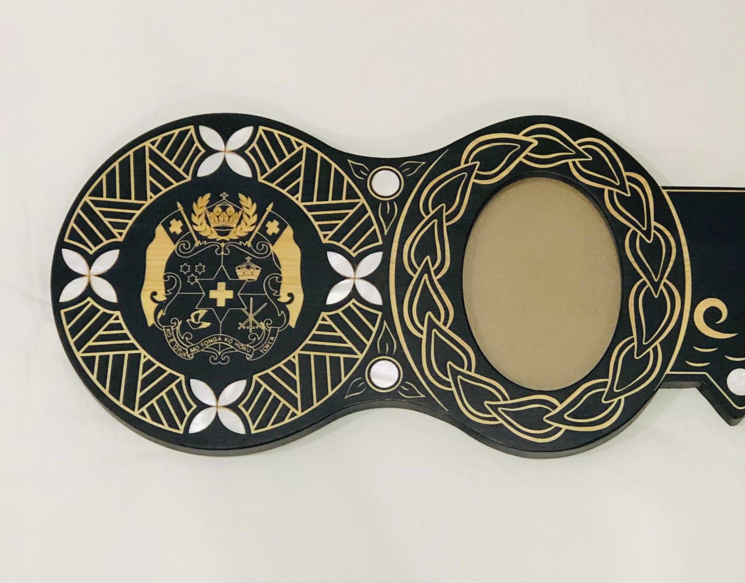 21st Island Design Key with Laser Engraved Patterns & Tongan Sila with White Mother Of Pearl Shell Inlays - Design 2133 21st Keys 21st Island Design Key with Laser Engraved Patterns & Tongan Sila with White Mother Of Pearl Shell Inlays - Design 2133 21st Keys