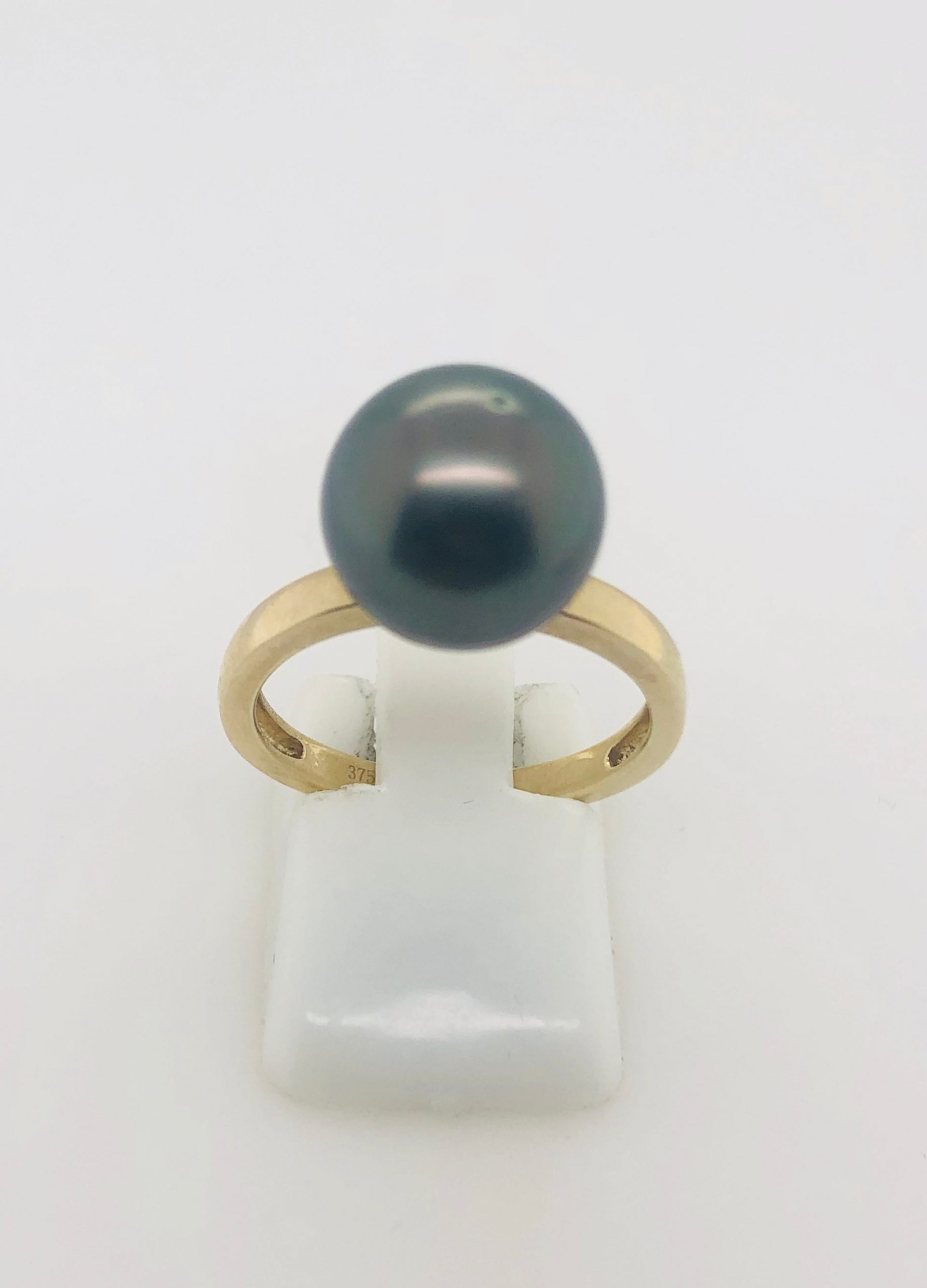 9ct Gold Tahitian Black Pearl Ring 10 Gold Pearl Jewellery, Pearl Jewellery 