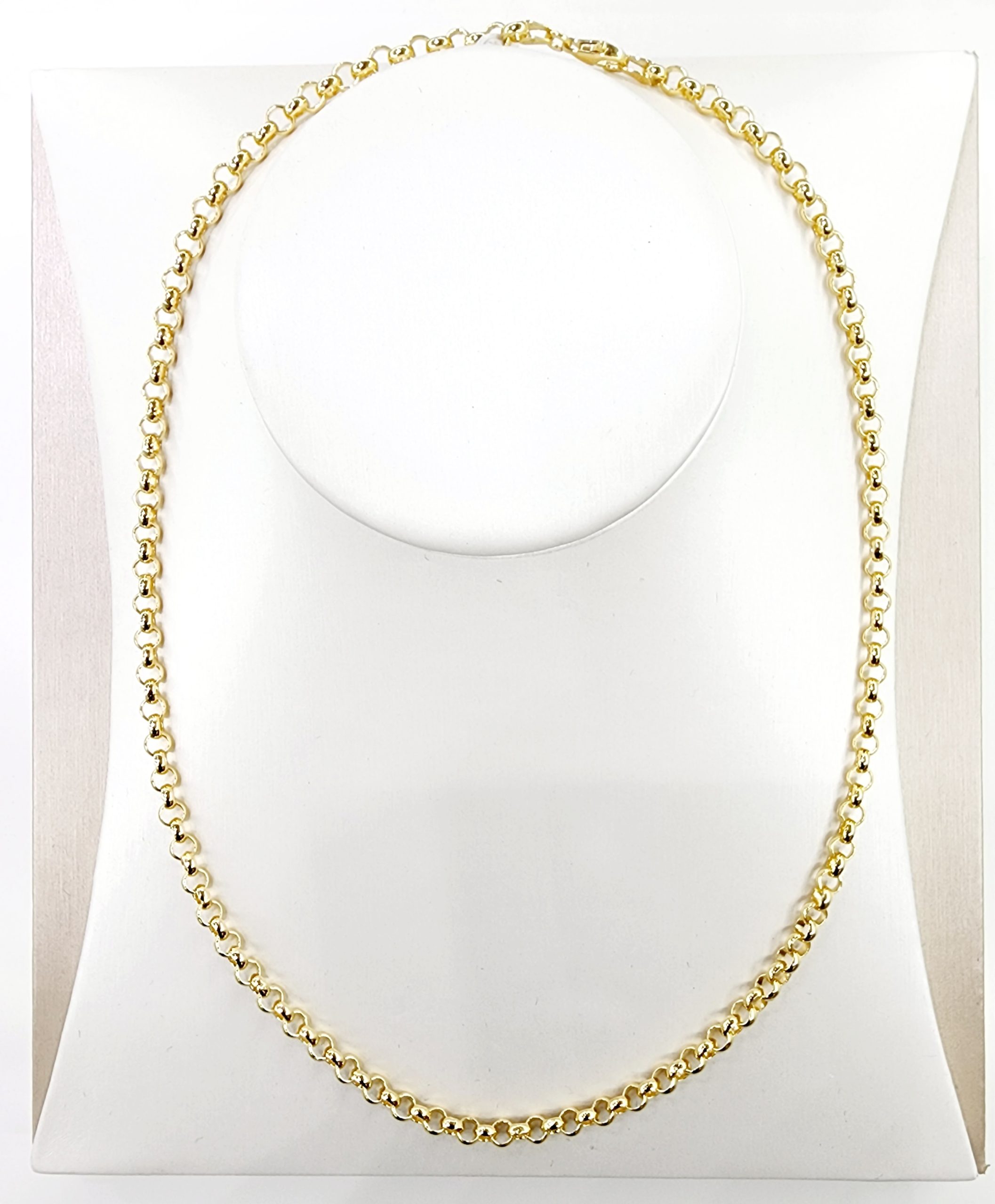 9ct Yellow Gold B3 Round Belcher Chain Gold Chain 