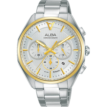 Alba Two Tone Men's Stainless Chronograph Watch - AT3H58X1 ALBA 
