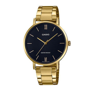 CASIO WOMENS ANALOGUE WATCH - LTPVT01G-1B CASIO