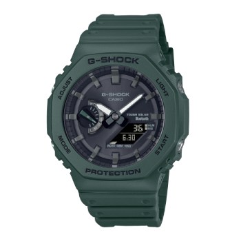 Casio G-Shock Carbon Core Series Dual Time with Tough Solar Power & Bluetooth Link Watch - GAB2100-3A G-SHOCK