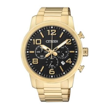 Citizen Gents Quartz Gold Tone Chronograph Watch - AN8052-55E Citizen Quartz 