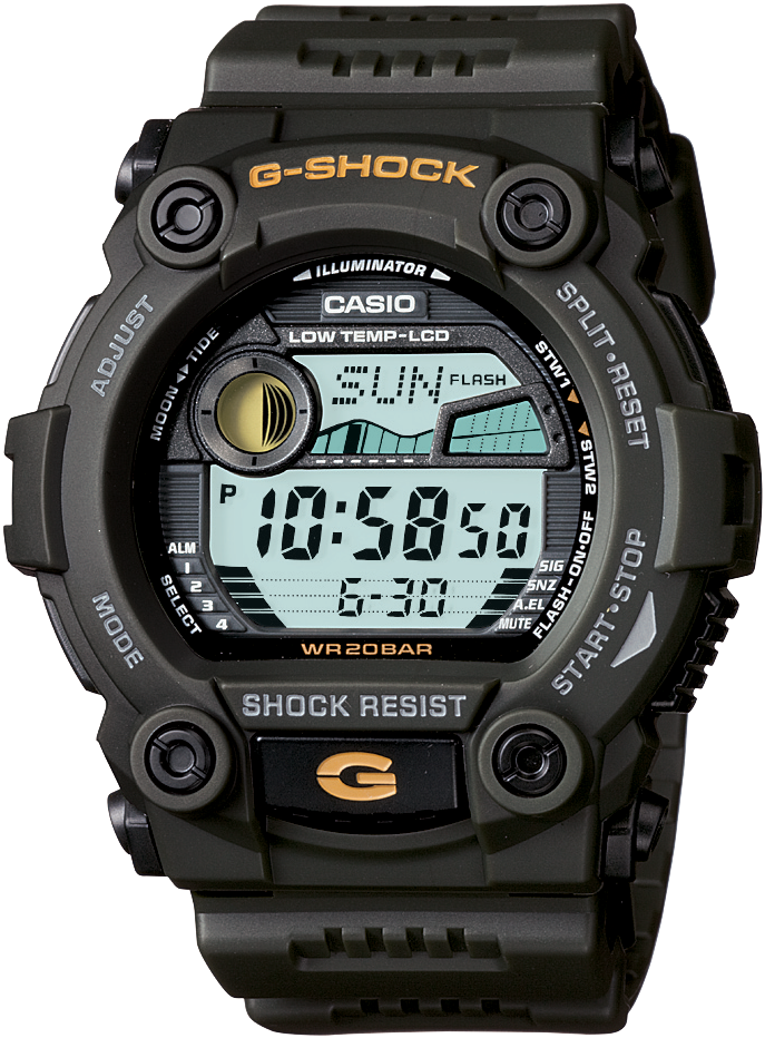 CASIO G-SHOCK G7900-3DR – Rugged Digital Adventure Watch, 200 m Water Resistance, Green Resin Case & Strap G-SHOCK 