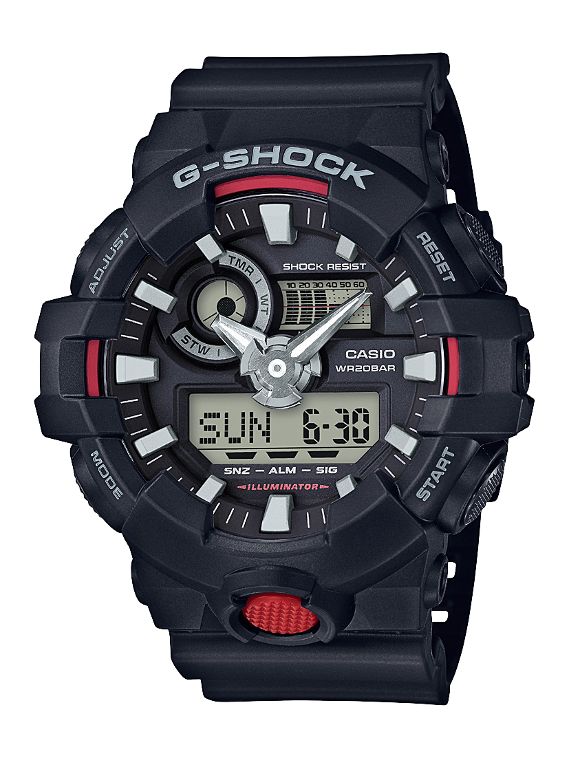 Casio G-Shock Analogue & Digital Resin Band - GA700-1A G-SHOCK 