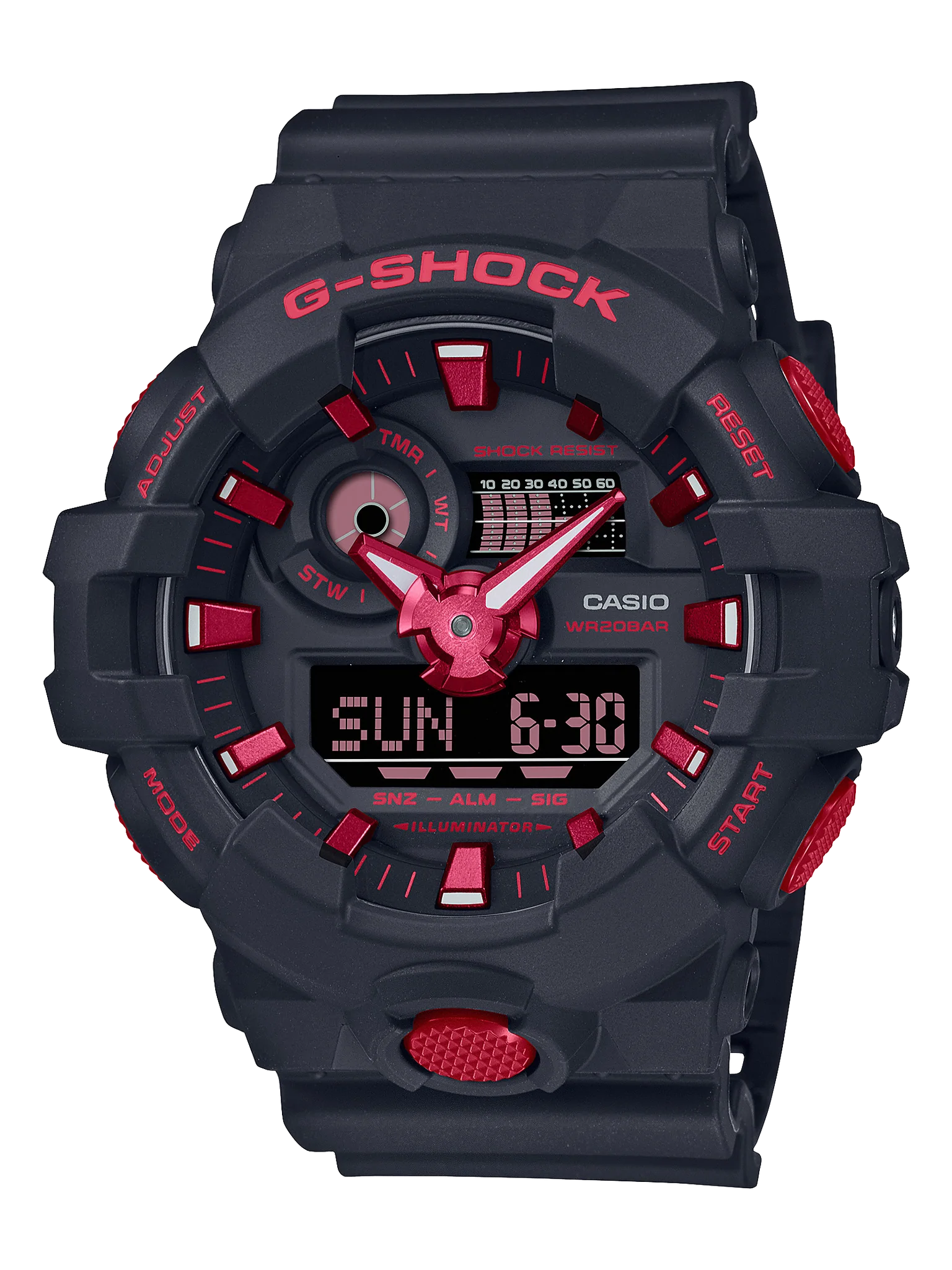CASIO G-SHOCK IGNITE RED WATCH - GA700BNR-1A G-SHOCK 