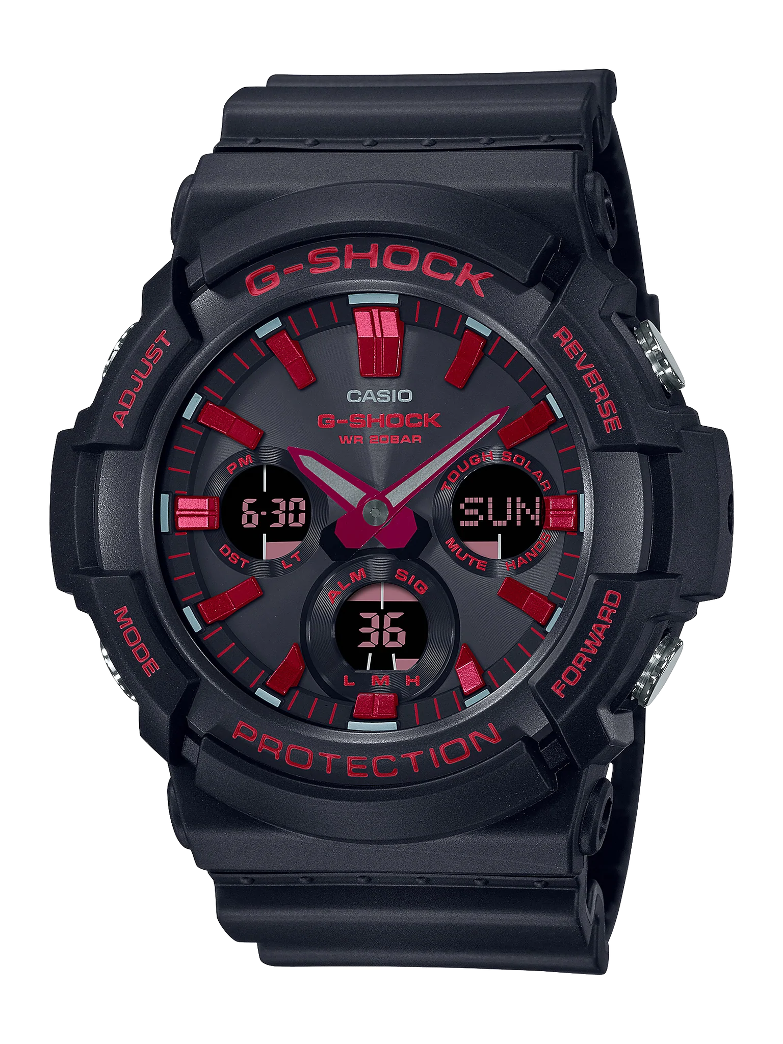 CASIO G-SHOCK IGNITE RED SOLAR POWER - GAS100BNR-1A G-SHOCK 