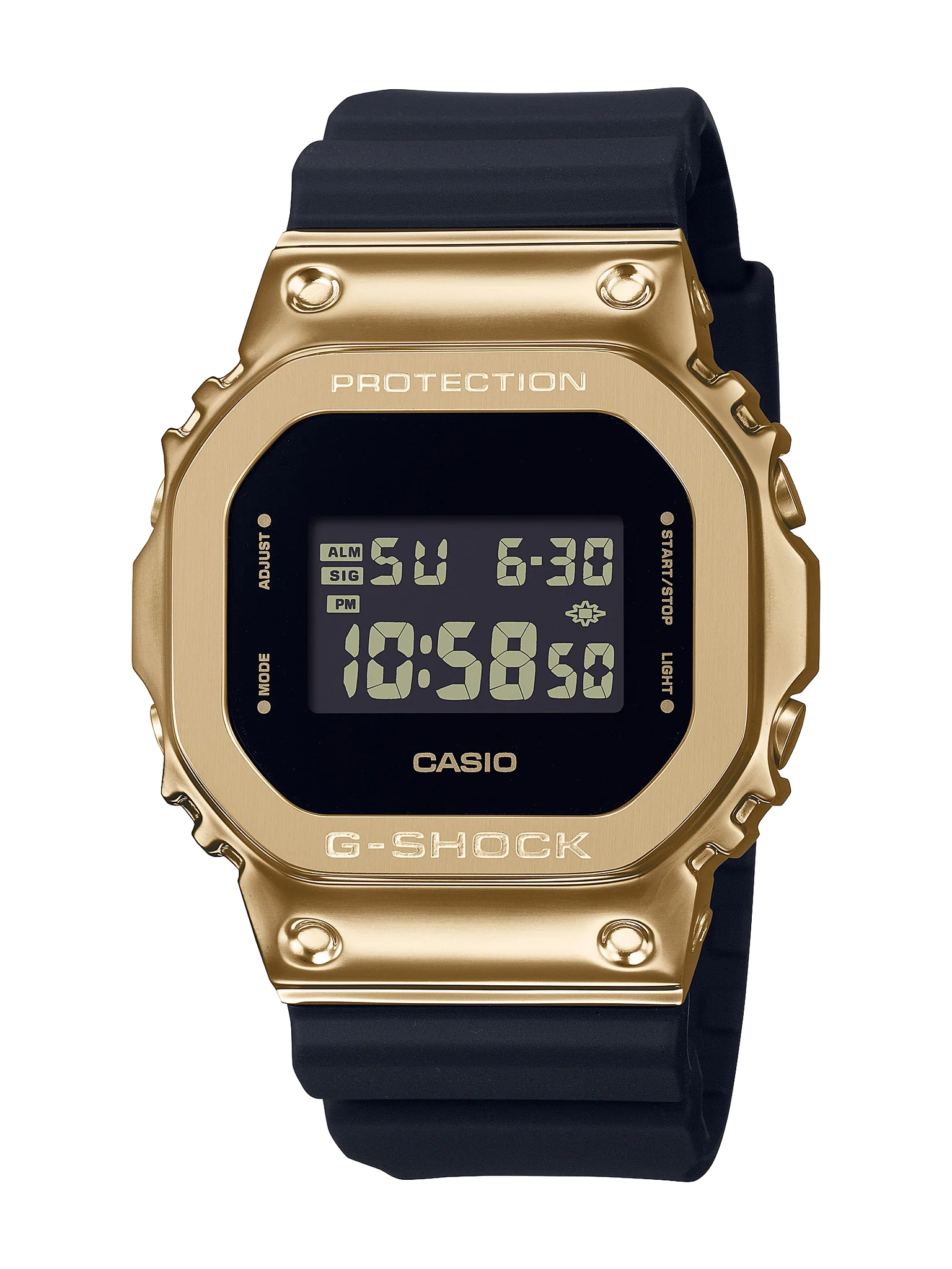 CASIO G-SHOCK BLACK & GOLD DIGITAL - GM5600G-9D G-SHOCK 
