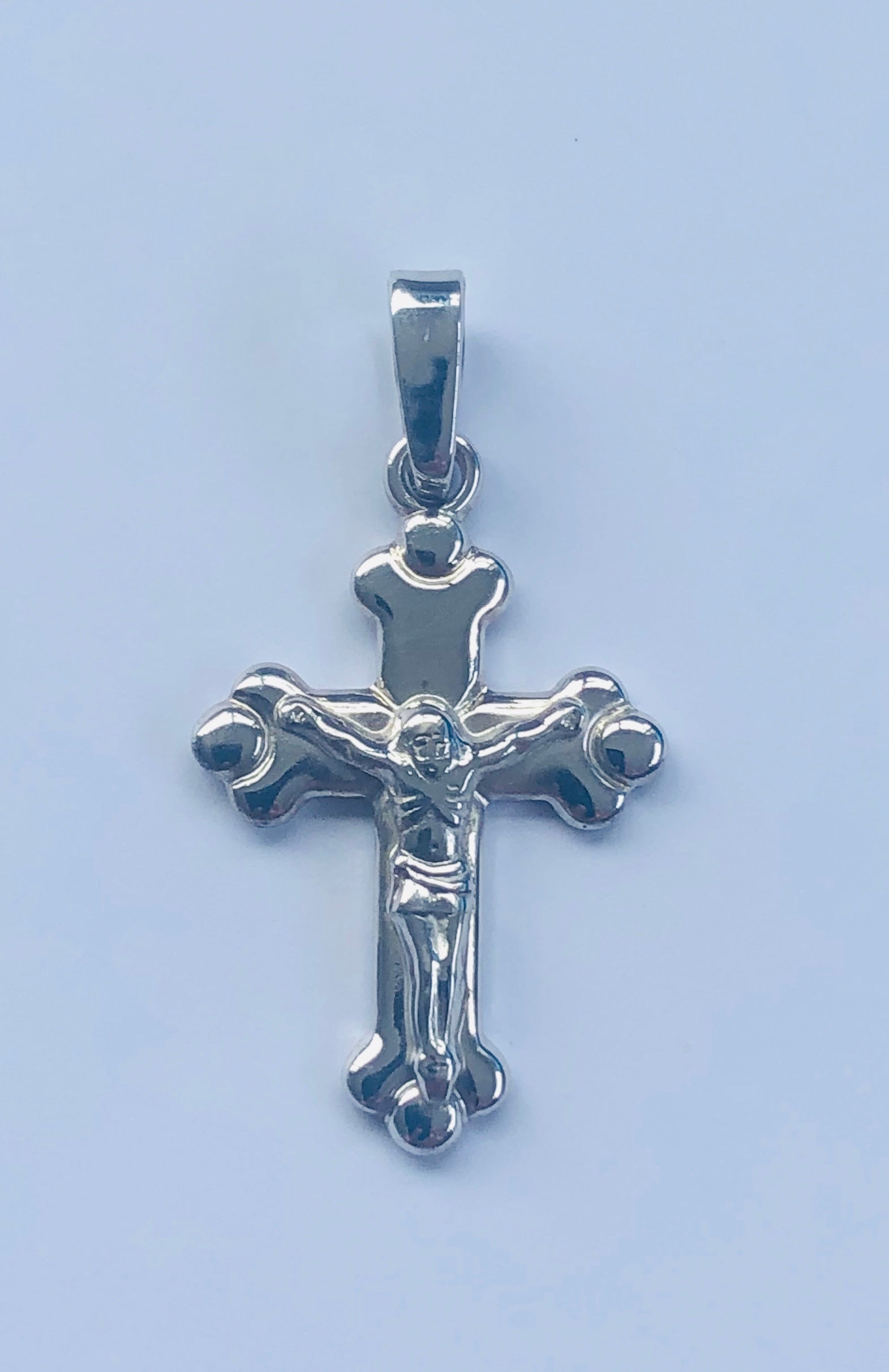 Sterling Silver Crucifix Pendant 32mm x 17mm - 015 Sterling Silver Pendants 