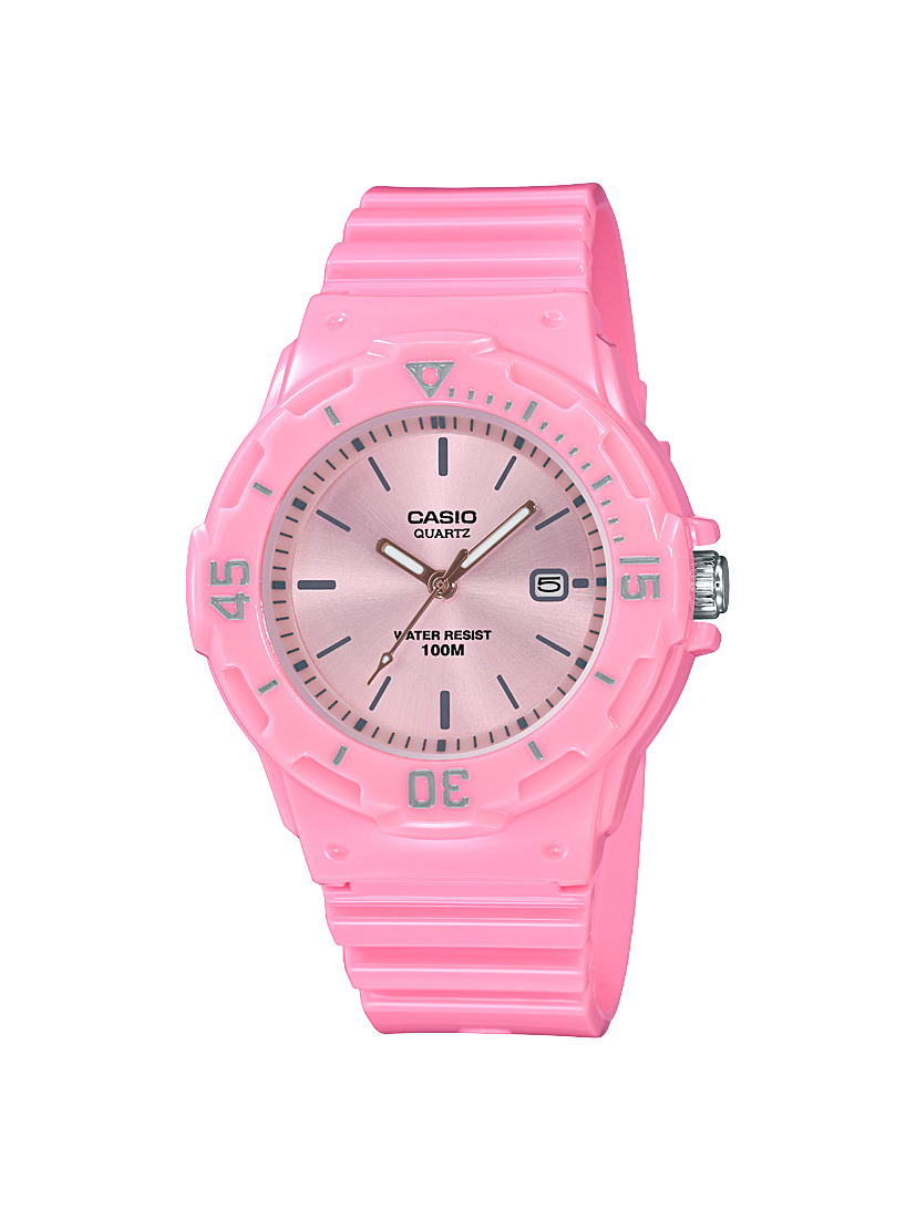 Casio Analogue Date Display Pink Face - LRW200H-4E4 CASIO 