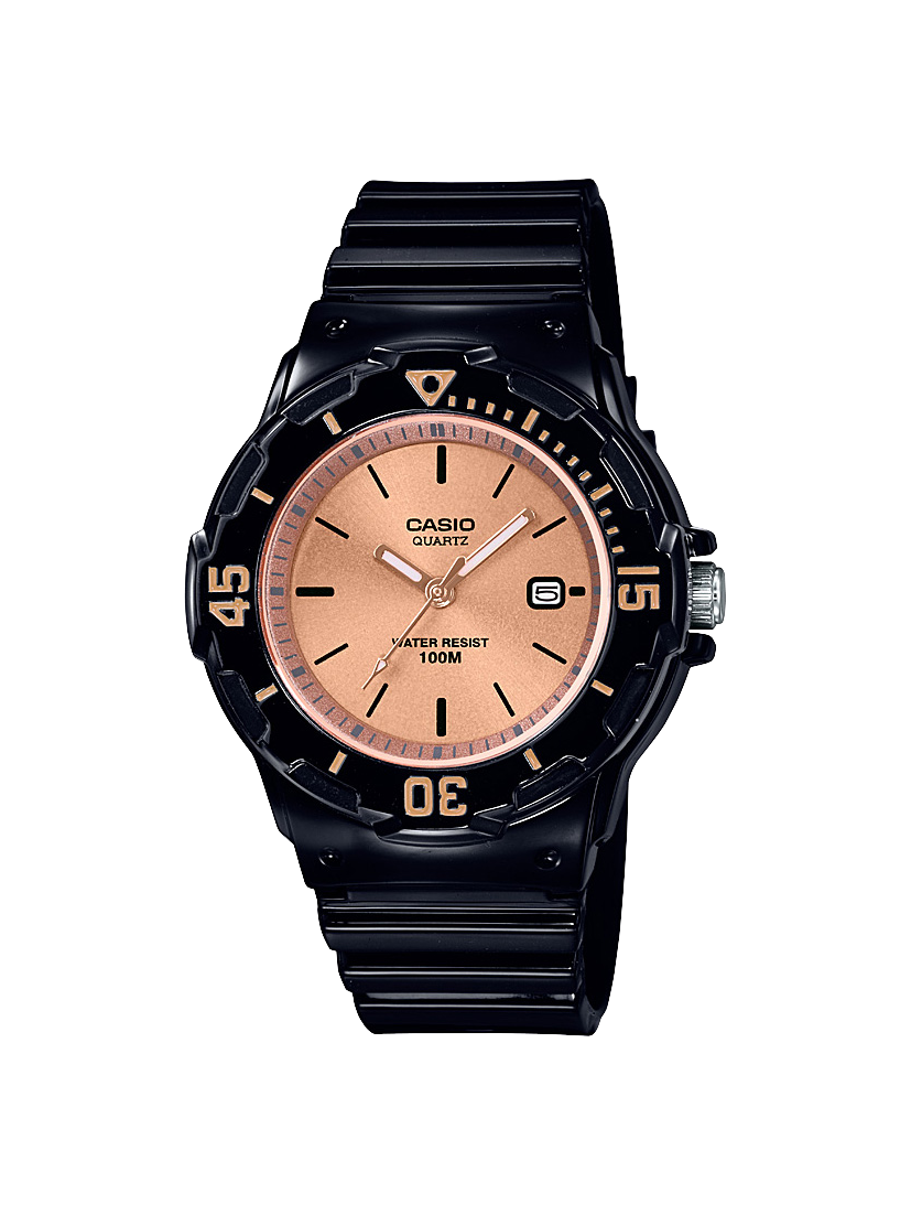 Casio Analogue Date Display Rose Gold Face - LRW200H-9E2 CASIO 