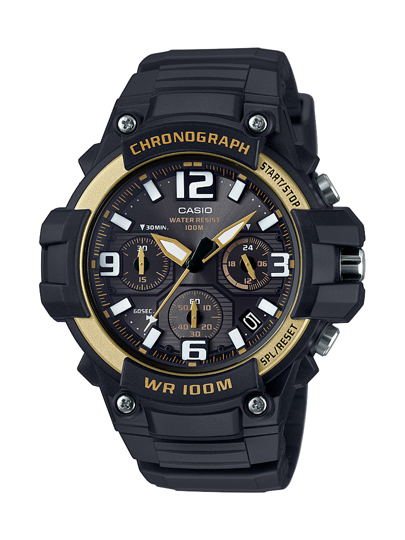 Casio Basic Analogue Watch 100m WR, Triple Dial - MCW100H-9A2 CASIO 