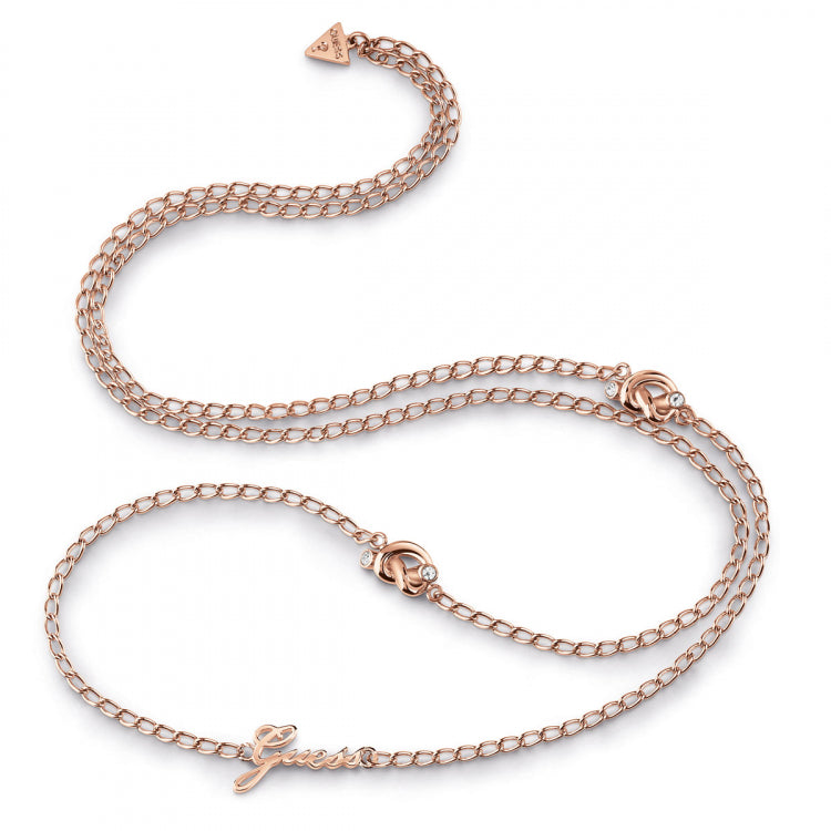GUESS Small Chain Knot Necklace UBN29017 GUESS JEWELLERY 