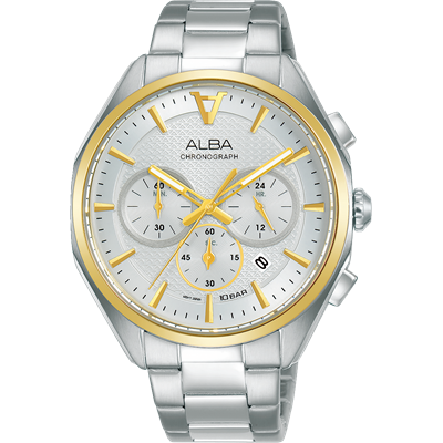 Alba Two Tone Men's Stainless Chronograph Watch - AT3H58X1 ALBA 