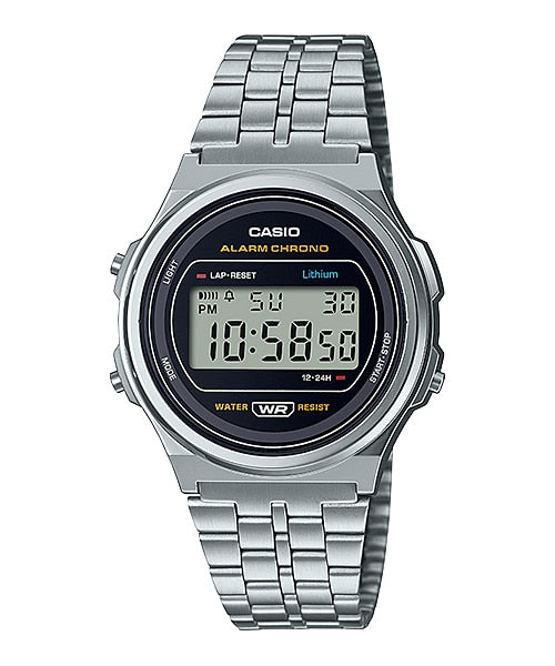 Casio Vintage Digital Round Face - A171WE-1A CASIO Casio Vintage Digital Round Face - A171WE-1A CASIO