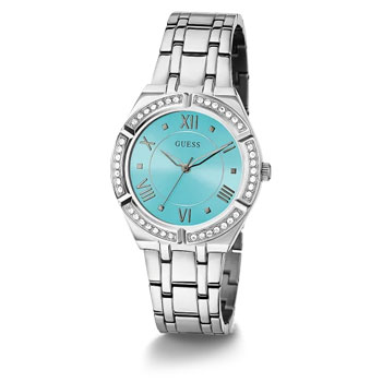 Guess Ladies Silver Tone Case Silver Tone Stainless Steel Watch - GW0033L7 GUESS 