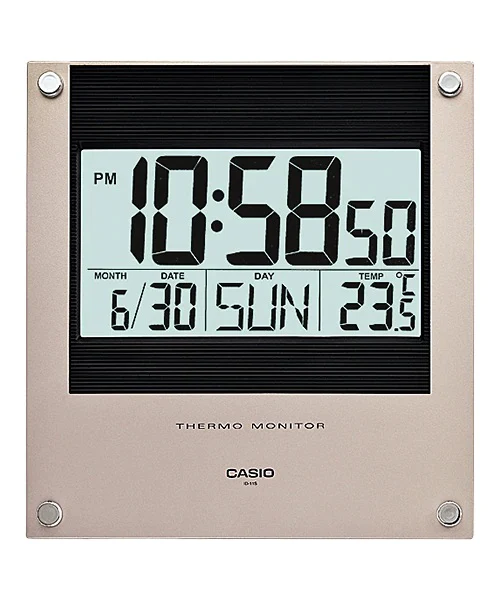 Casio Rectangular Digital Wall Clock - ID-11S-1DF Seiko 