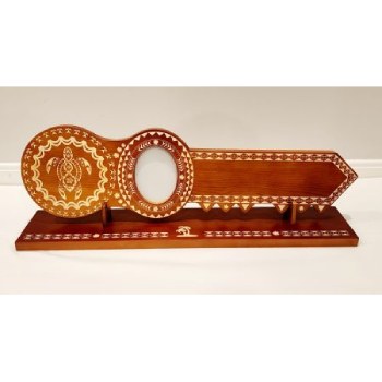 21st Island Design Brown Colour Key with Laser Engraved Patterns & Turtle - Design 2213DB 21st Keys 