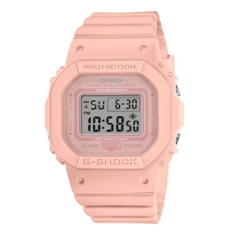 Casio Ladies G-Shock Pink Case Colour 200m Waterproof Watch - GMDS5600BA-4DR G-SHOCK 