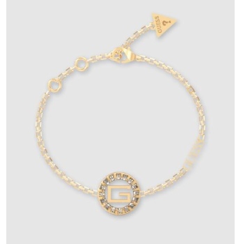 Guess 17mm Baguette Coin Gold Tone Bracelet GUESS JEWELLERY 