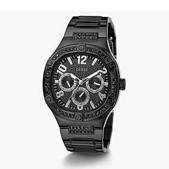 Guess Duke Black Crystal Set Black Case Black Stainless Steel Watch - GW0576G3 GUESS 