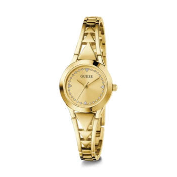 Guess Tessa Gold Dial Gold Bracelet Ladies Watch - GW0609L2 GUESS 