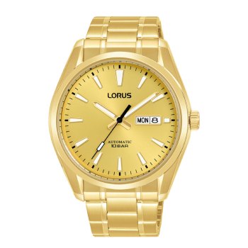 Lorus Gents Automatic Gold Tone Gold Dial Gents Dress Watch - RL456BX9 LORUS 