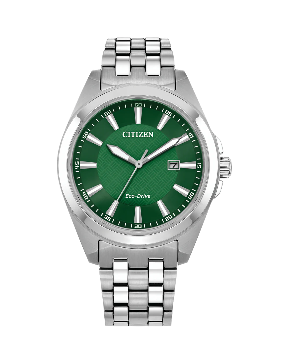 Citizen Eco-Drive Gents Stainless Steel with Green Dial Watch - BM7530-50X Citizen Eco-Drive 