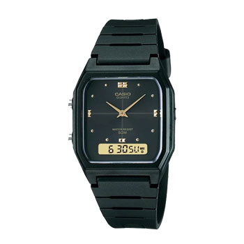 Casio Duel Time Gents 50M Watch - AW48HE-1A  