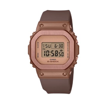 Casio G-Shock Digial Mid Size Bronze 100m WR with Bronze Face & Resin Band - GMS5600BR-5D G-SHOCK