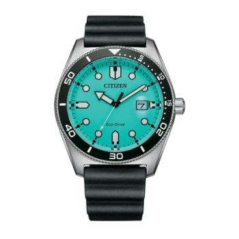 Citizen Eco-Drive Gents 100m Aqua Dial Divers Watch - AW1760-14X Citizen Eco-Drive 