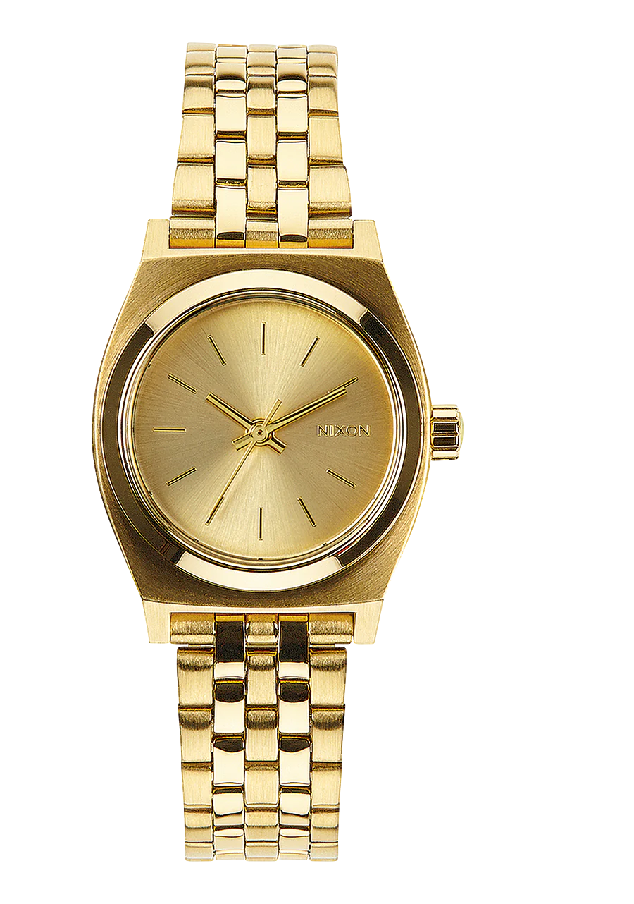 NIXON Small Time Teller All Gold Tone Ladies Watch - A399-502-00 NIXON, WATCH 