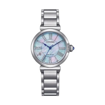 Citizen Eco-Drive Stainless Steel Case & Band with Mother of Pearl Face Dial - EM1060-87N Citizen Quartz 