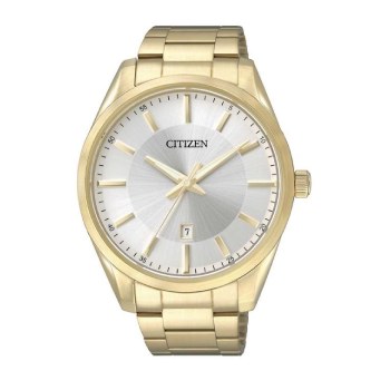 Citizen Quartz Gents Gold Tone Silver Dial Watch - BI1032-58A Citizen Quartz 