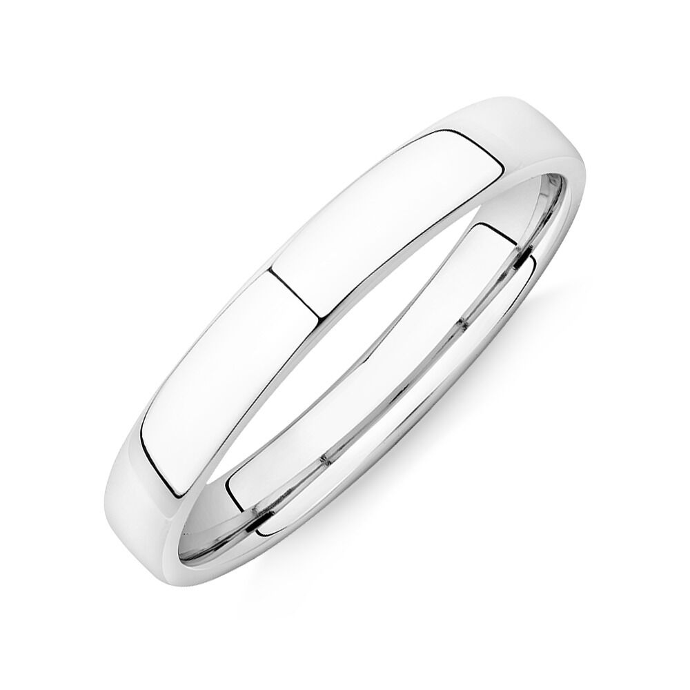 3mm Half Round Sterling Silver Plain Wedding Band Sterling Silver Rings 