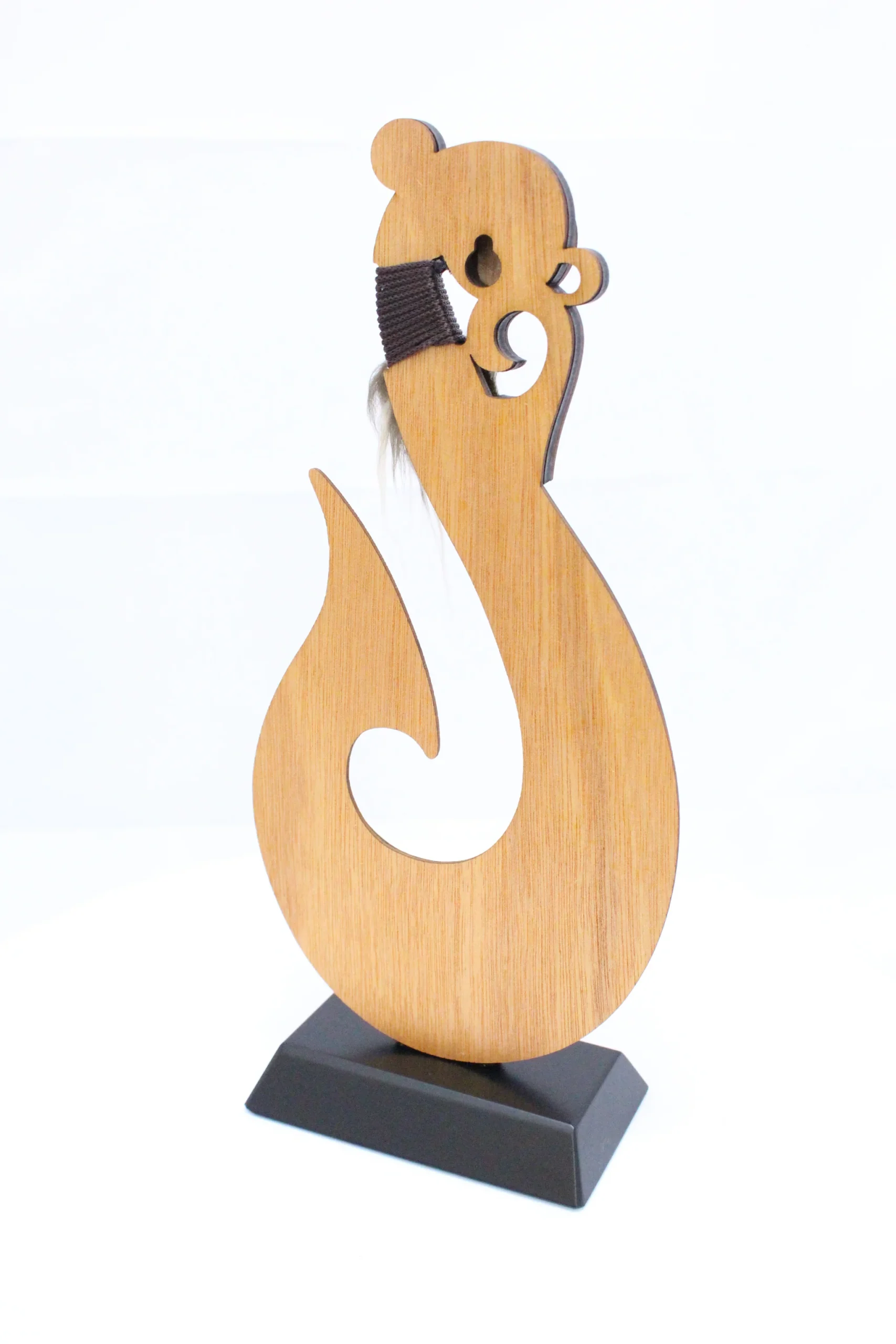 Large Freestanding Fish Hook Carving 21st Keys Large Freestanding Fish Hook Carving 21st Keys