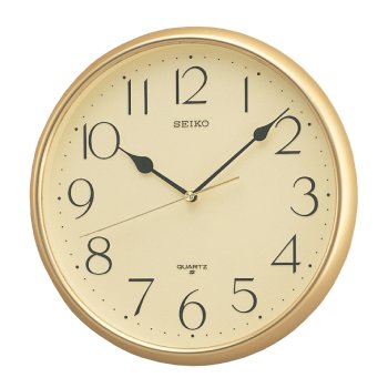 Seiko Office Gold Case Champage Dial Wall Clock - QXA001-G Seiko 