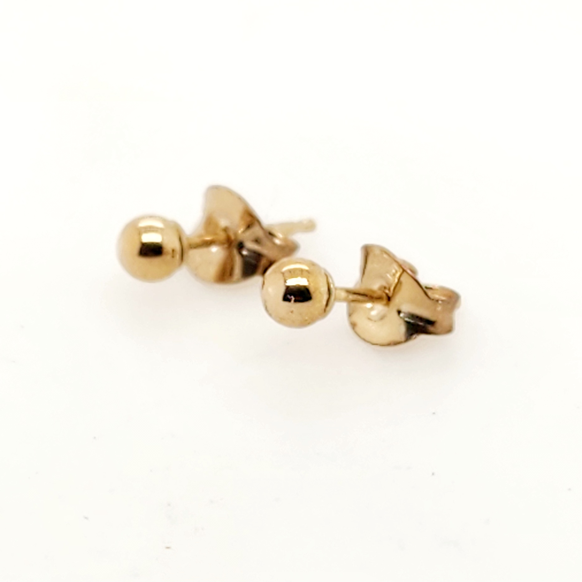 3mm Ball Stud Earrings in 9ct Yellow Gold Gold Earrings 