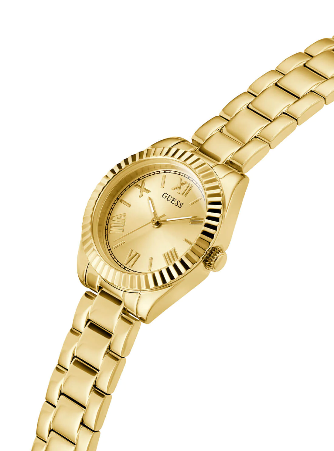 Guess Gold Tone Mini Luna Vintage Link Watch - GW0687L2 GUESS Guess Gold Tone Mini Luna Vintage Link Watch - GW0687L2 GUESS
