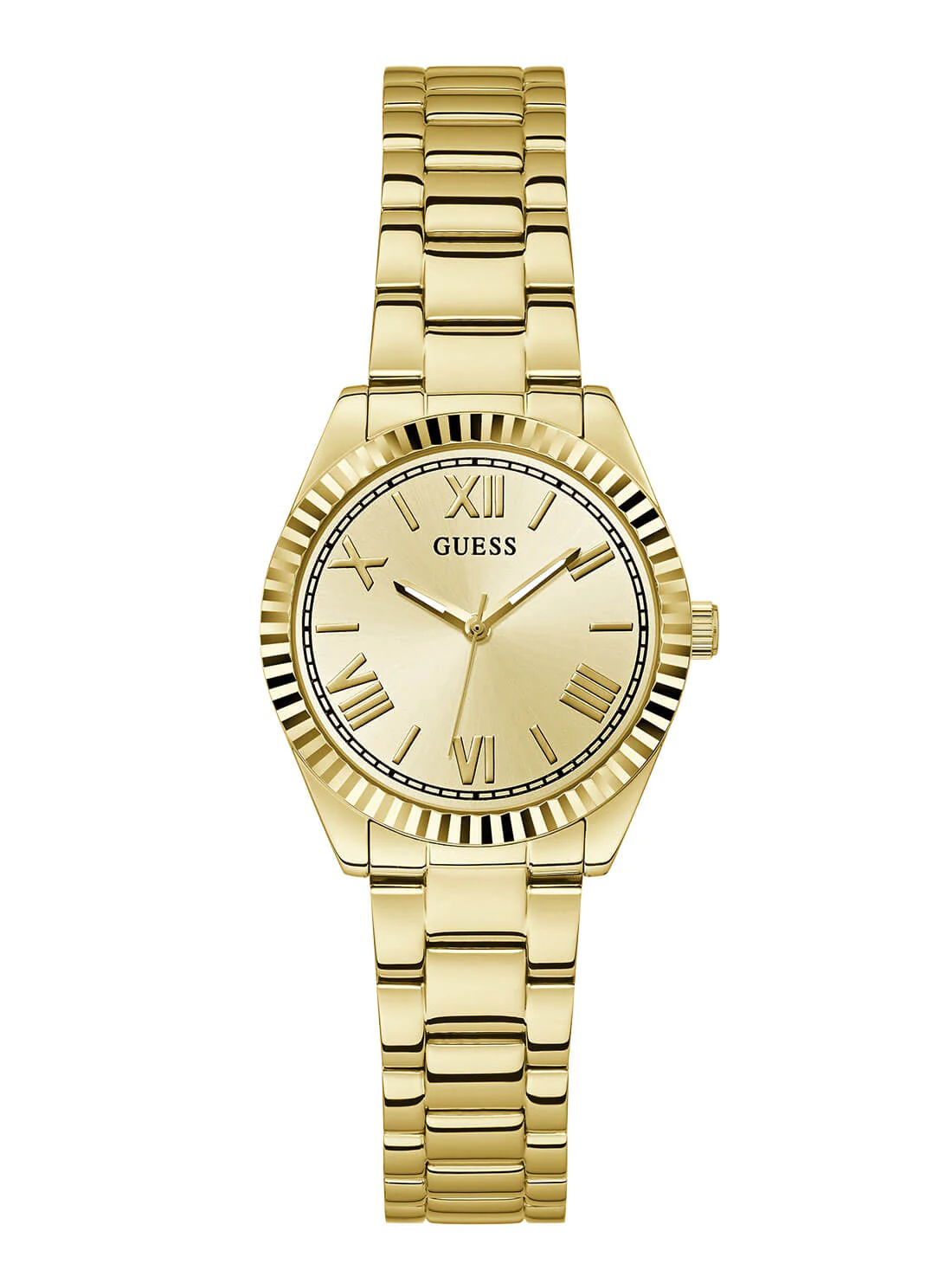 Guess Gold Tone Mini Luna Vintage Link Watch - GW0687L2 GUESS Guess Gold Tone Mini Luna Vintage Link Watch - GW0687L2 GUESS