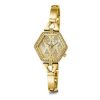Guess Gold Audrey Glitz Hexagonal Link Watch - GW0680L2