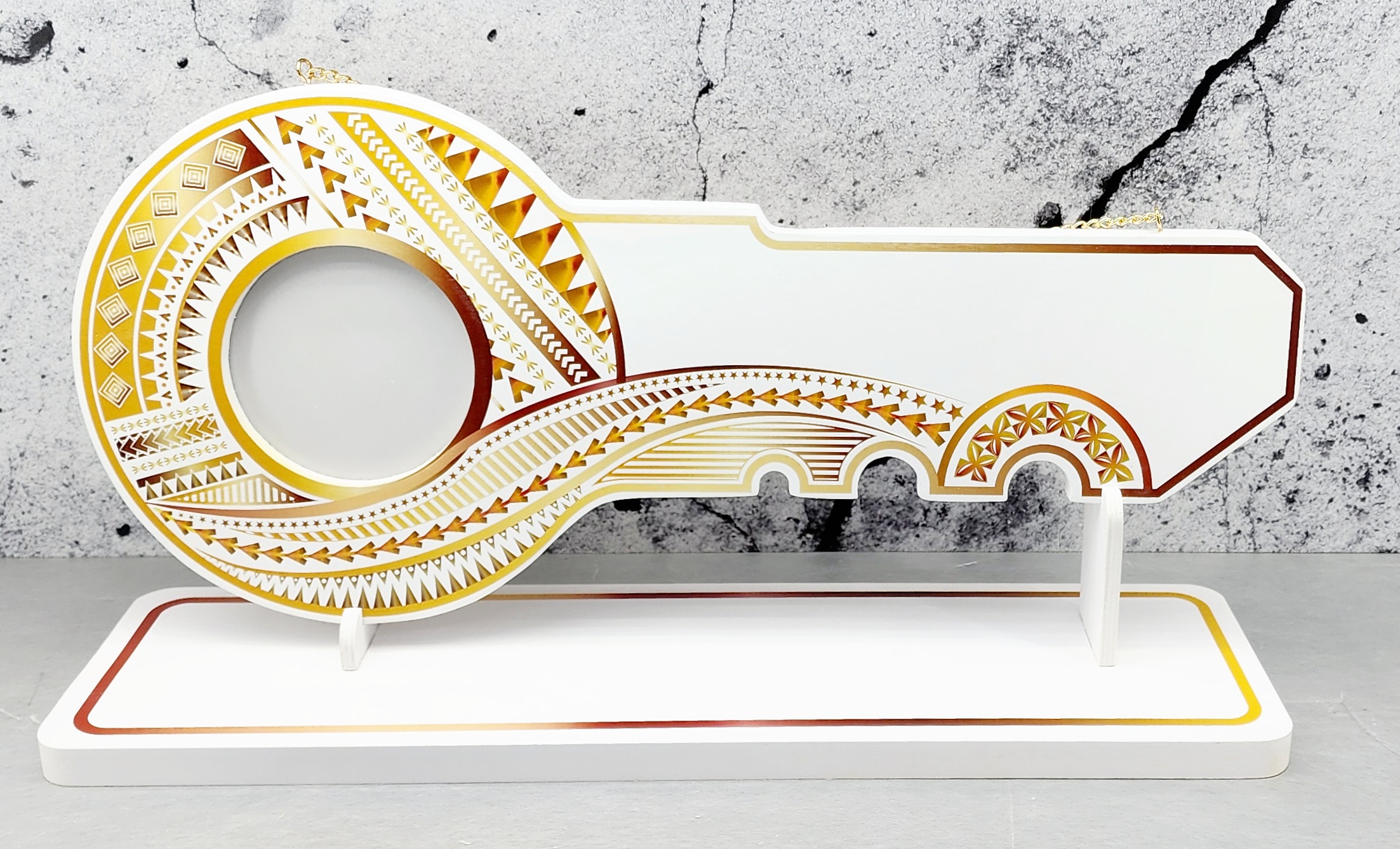 Island Design Golden Red Theme Colour UV Printed Birthday Key with Matching Colour Stand 21st Keys Island Design Golden Red Theme Colour UV Printed Birthday Key with Matching Colour Stand 21st Keys