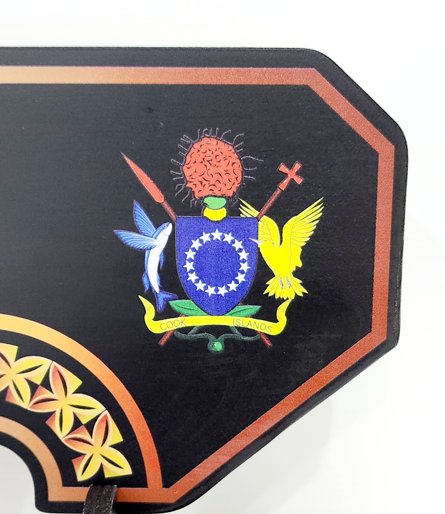 Island Design Golden Red Theme Colour UV Printed Birthday Key with Coat of Arms of Cook Island and Matching Colour Stand 21st Keys Island Design Golden Red Theme Colour UV Printed Birthday Key with Coat of Arms of Cook Island and Matching Colour Stand 21st Keys