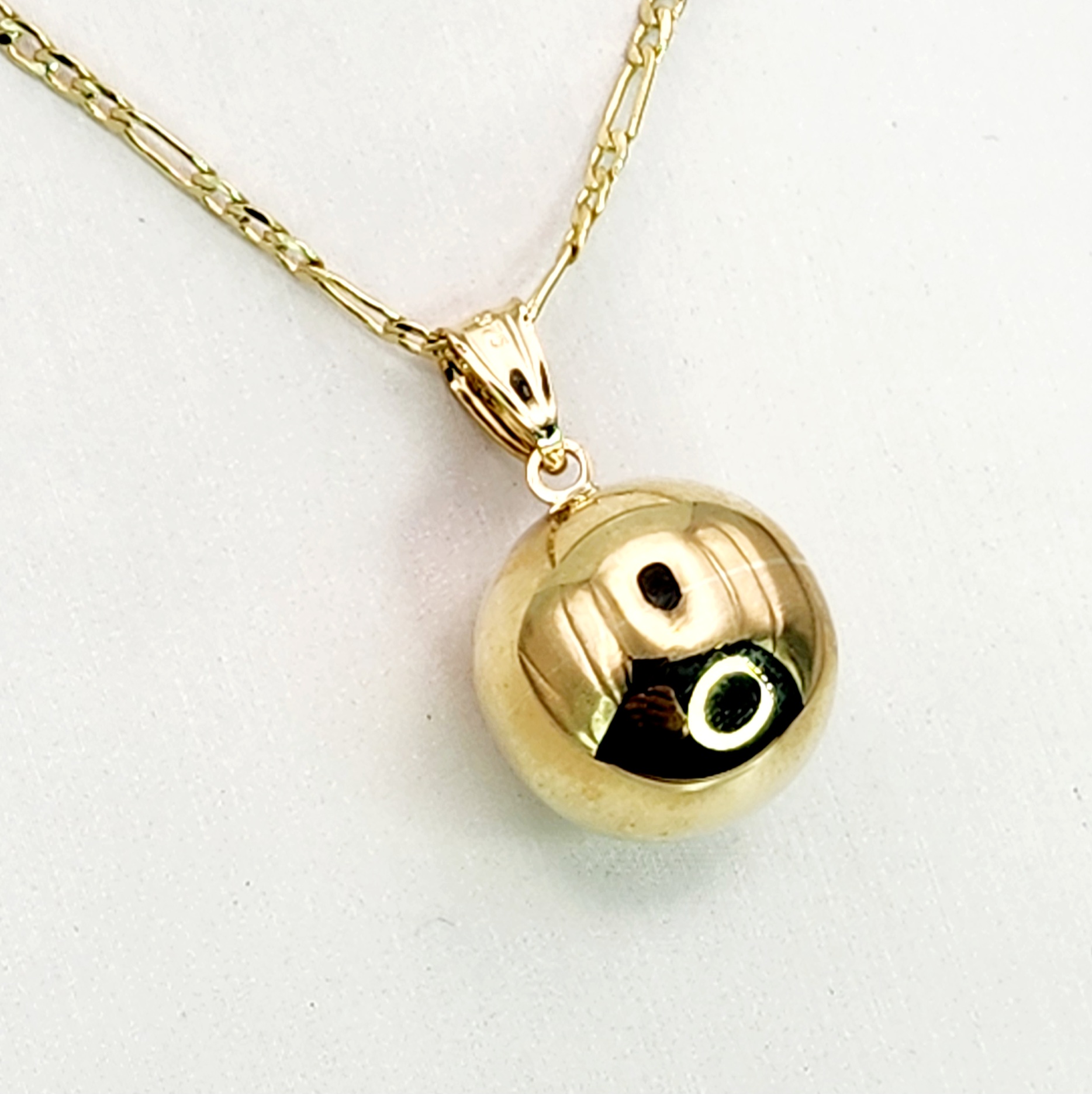9ct Yellow Gold 14mm Full Ball Pendant Gold Pendants 