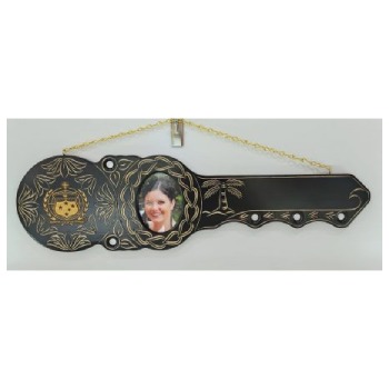 21st Hand Carved Island Design Key with Samoan Sila SKU-WM BLK SAMOAN SILA/2 21st Keys 
