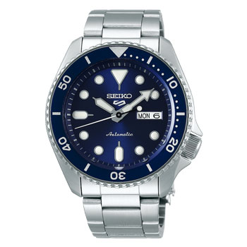 Seiko 5 Sports 100, Automatic Men's Watch Bluei Bezel Blue Dial - SRPD51K1 Seiko 