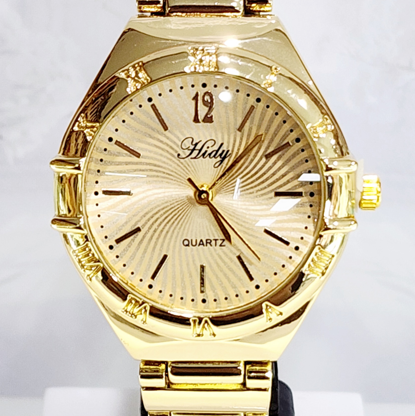 Ladies HIDY Fashion Dress Watch Gold Tone Case Gold Dial Watch - Design 2404 Dress Watches Ladies HIDY Fashion Dress Watch Gold Tone Case Gold Dial Watch - Design 2404 Dress Watches
