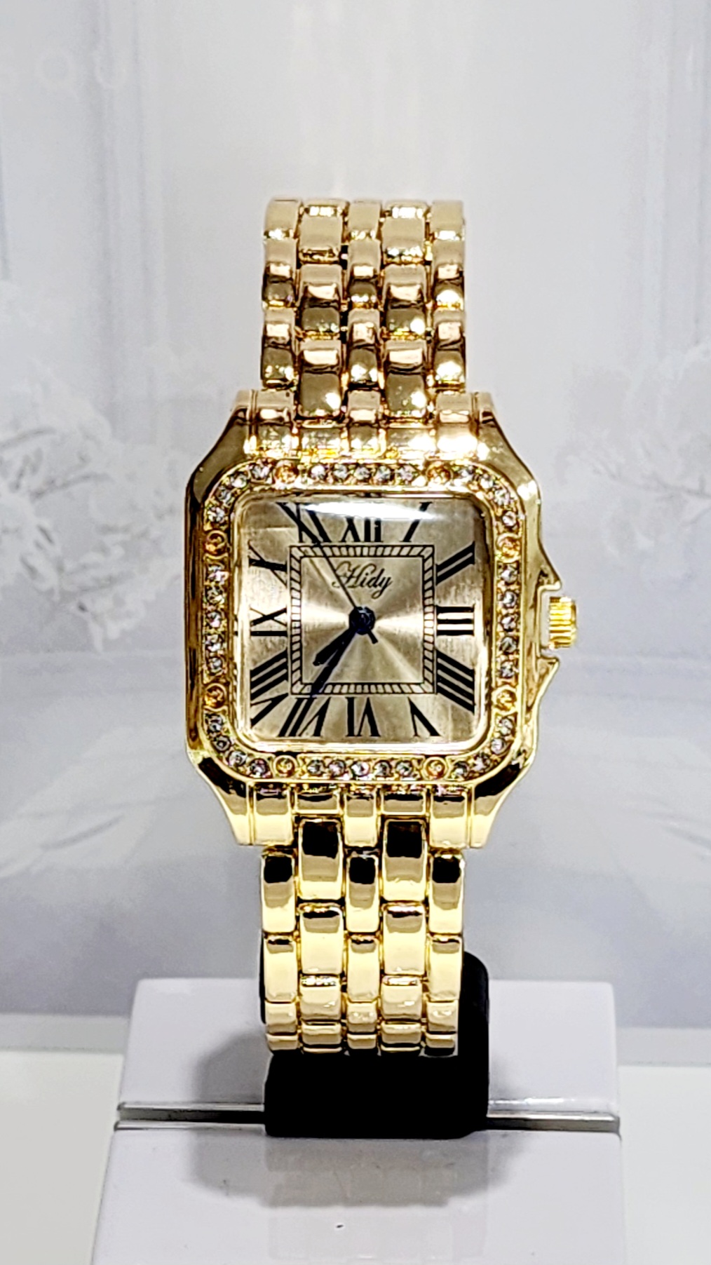 Ladies HIDY Fashion Dress Watch Gold Tone Case Gold Dial Watch - Design 2406 Dress Watches 